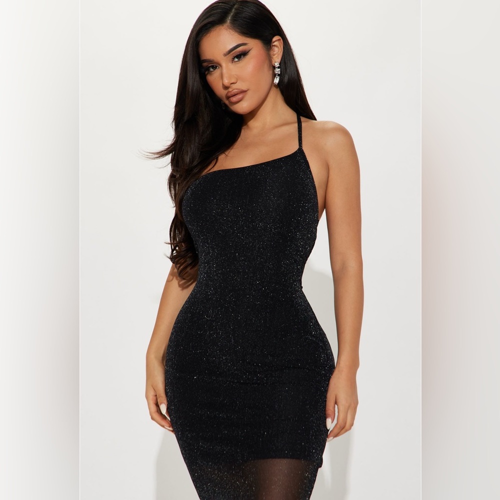 Black Fashion Nova Maxi Dress NWT